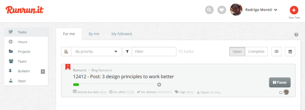 Online project manager
